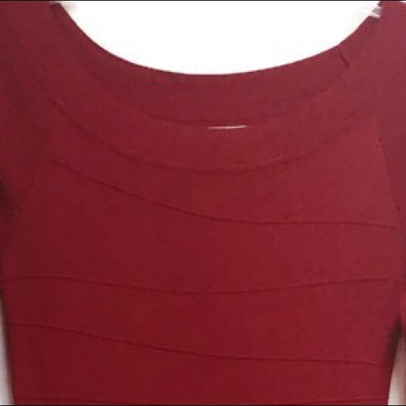 Max Studio Red Ribbed Dress - Picture 2 of 3